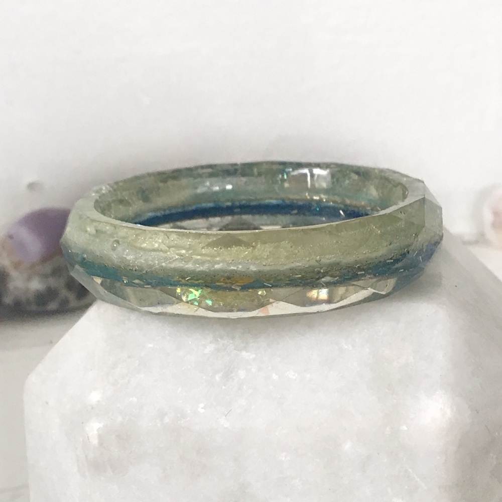 Ocean Sandy Opal Mermaid Wave Bangle